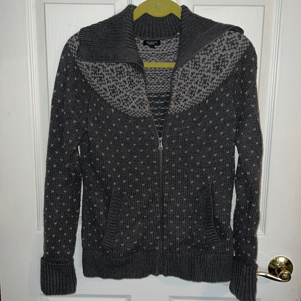 Talbots zip sweater
